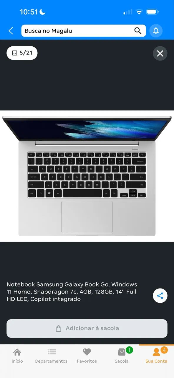 Notebook 1 mês de uso! Aceito proposta!  - Foto 3