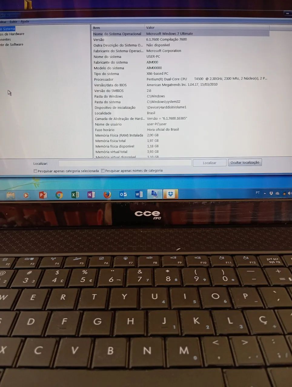 Notebook CCE Win Dual Core HD320gb 2Gb Ram - Foto 2