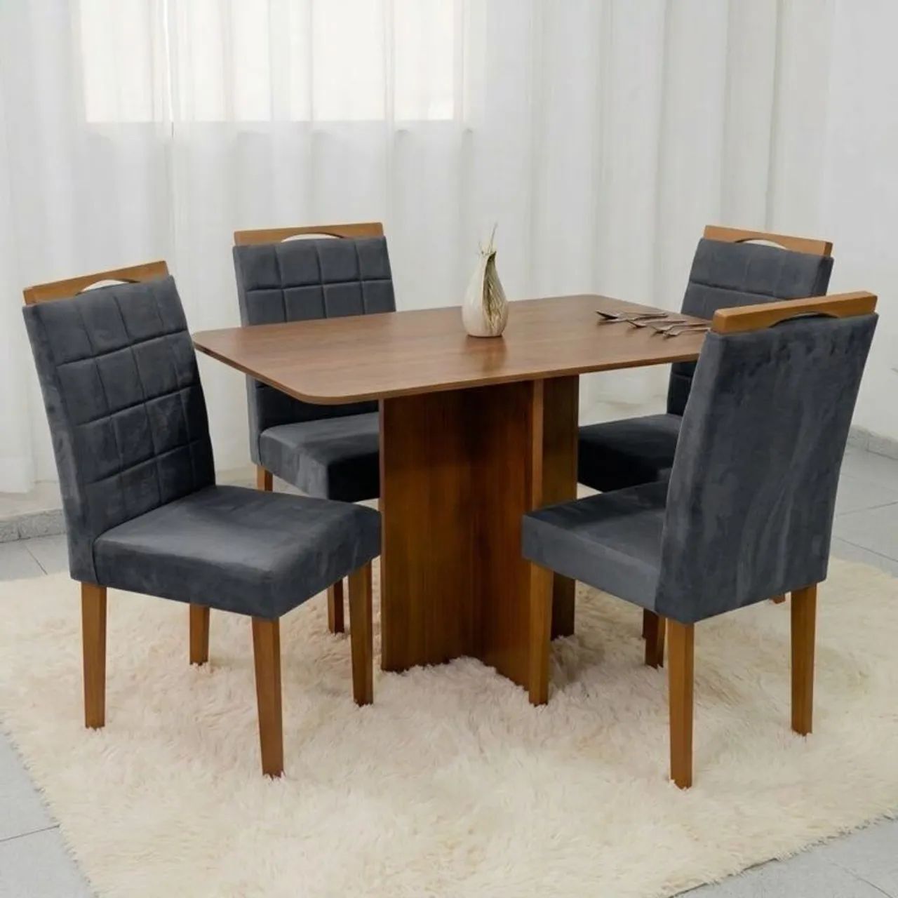 Mesa Salinas 120cm com 4 cadeiras Las Vegas  - Entrega Rápida  - Foto 2