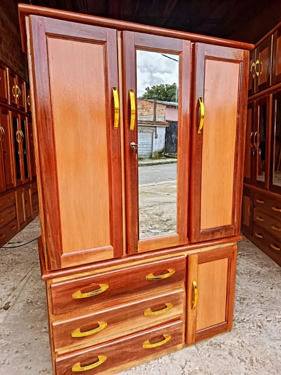 GUARDA ROUPA DE SOLTEIRO NOVO - MADEIRA MAÇARANDUBA  - Foto 3