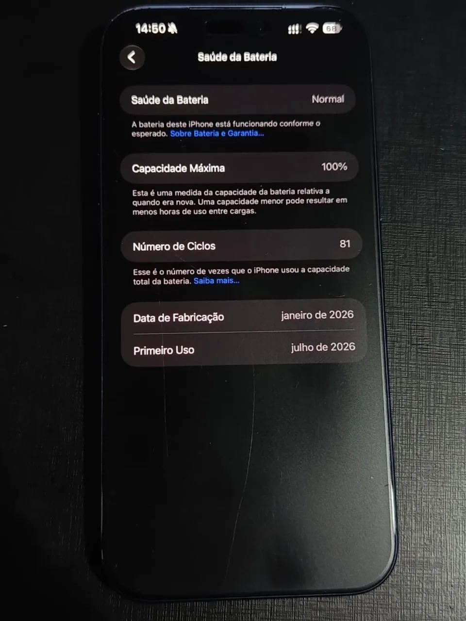 Iphone 17 Pro Max 256 Azul 100% Bateria Garantia - Foto 4