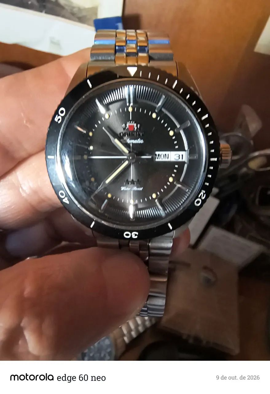 Relógio Orient yn6 100m Semi Novo!  - Foto 5