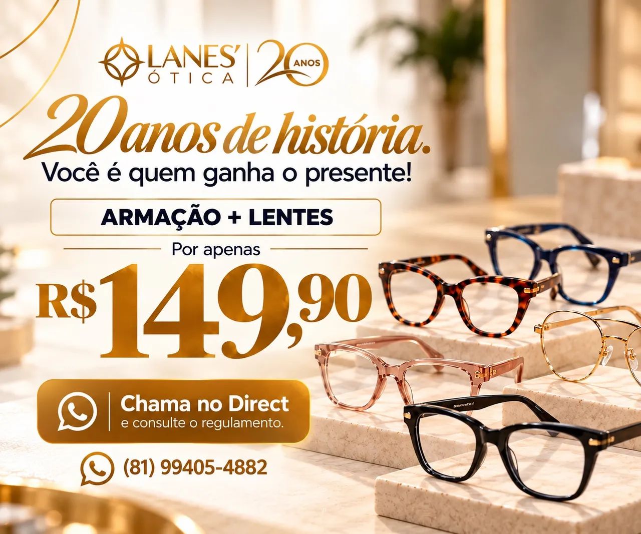 Óculos completo 149,90 