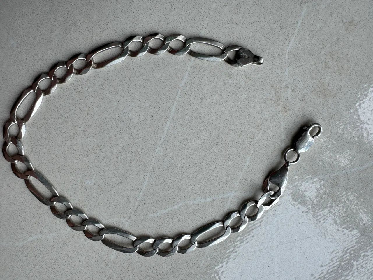 Cordão e Pulseira de Prata - Foto 2