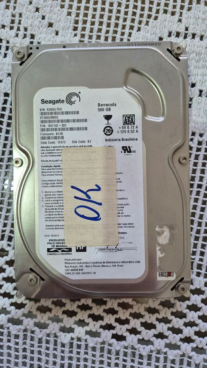 HD Seagate 500GB