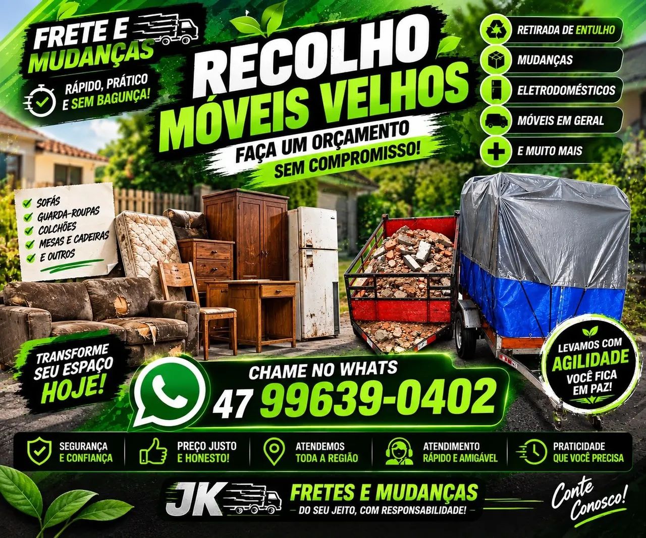 Recolhemos móveis velhos 