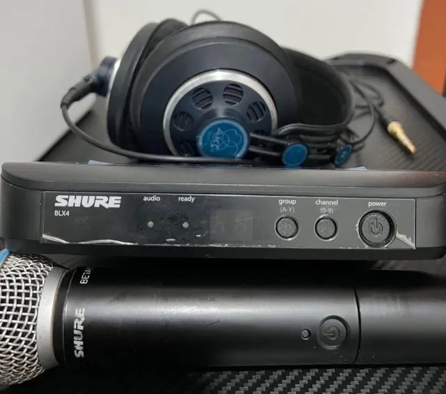 Microfone Shure Blx24br / B58 M15 Beta 58 Sem Fio Cor Preto( + Caixa / Case e acessórios ) - Foto 4