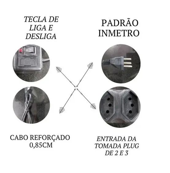 Filtro Linha  Bivolt 5 Tomadas  - Foto 4