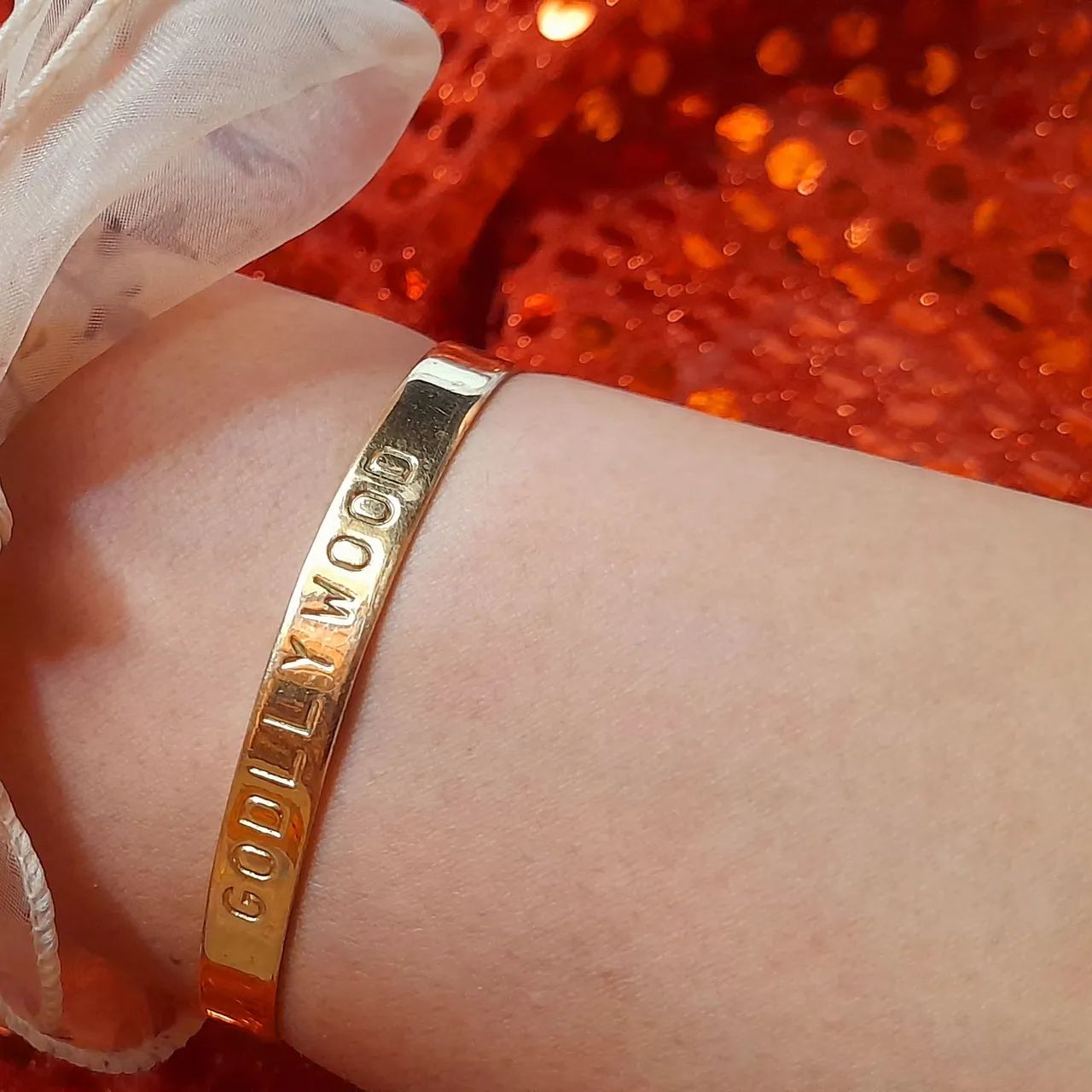 Bracelete dourado ajustável  - Foto 4