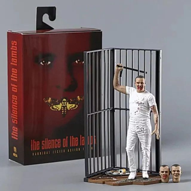 Action Figure Articulável Hannibal Lecter 21cm PVC Colecionável