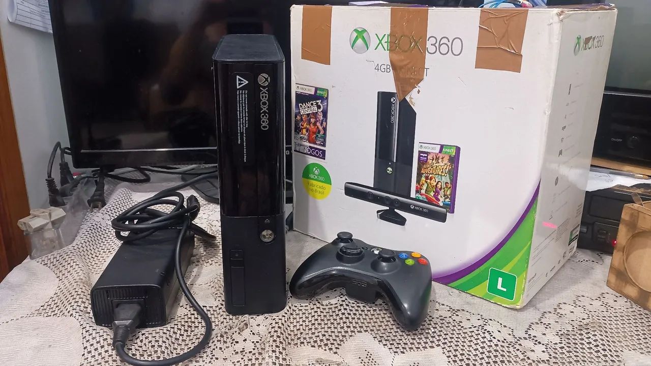 Xbox 360 Super Slim E Bloqueado Completo 