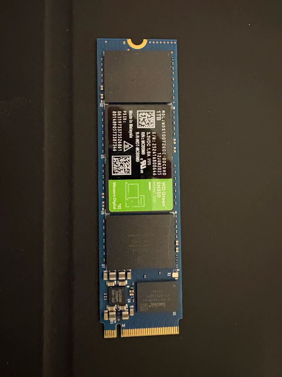 SSD 1TB M.2 NVMe Western Digital WD Green SN350 - Foto 2