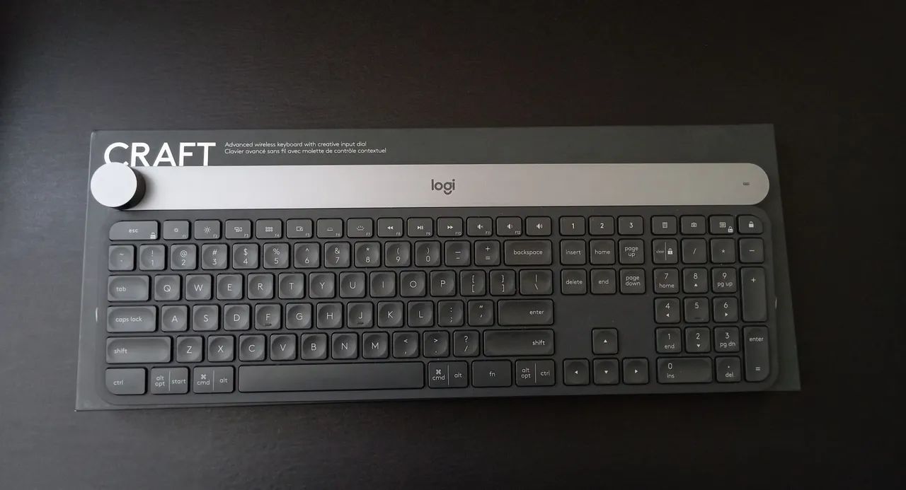 Teclado sem fio Logitech Craft (sem ligar)