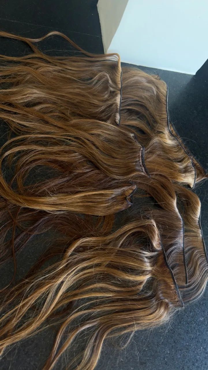 Mega hair na telinha 