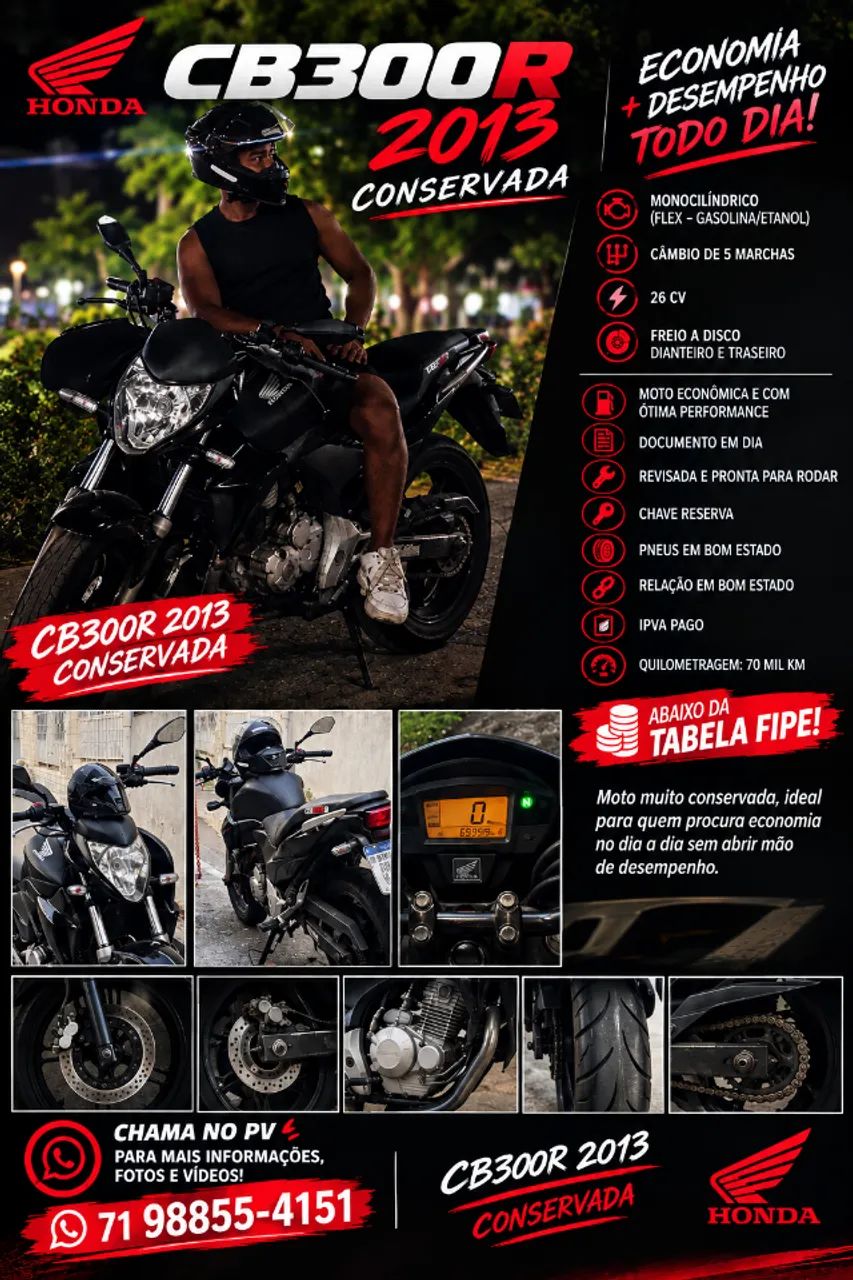 CB300R 2013 - Cuidada