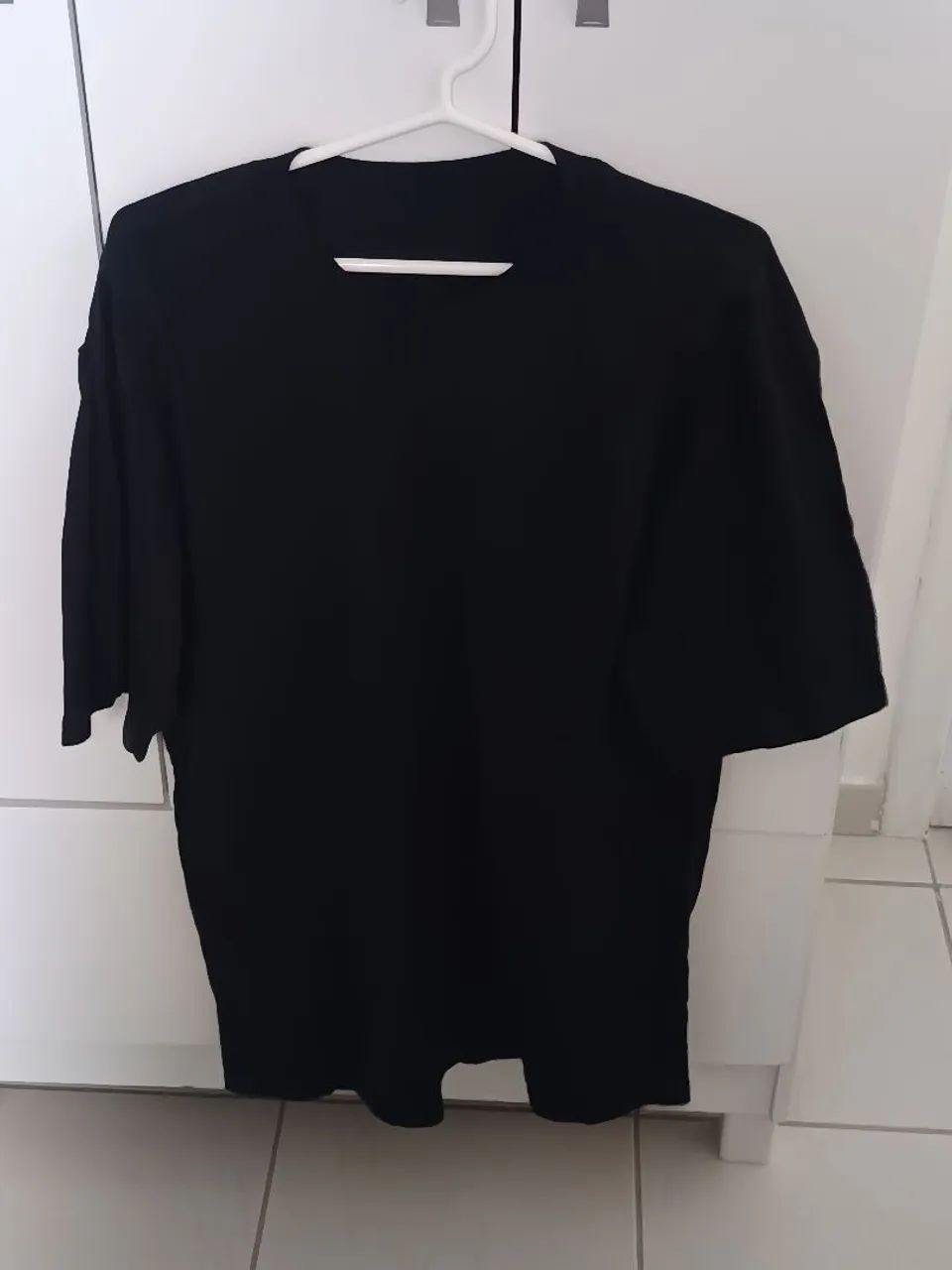 Camisa oversized preta 