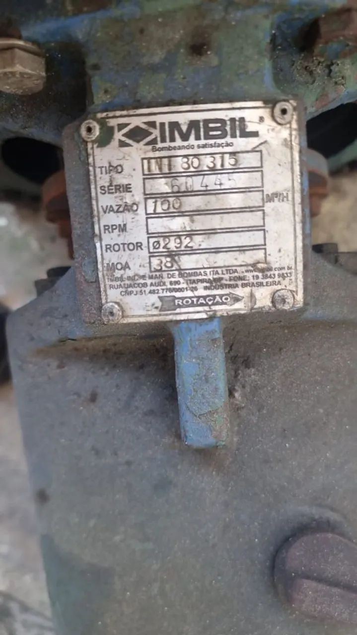 bomba centrífuga industrial da marca Imbil, modelo INI 30 315.  - Foto 2
