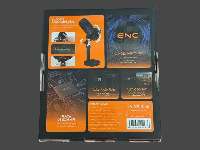 Microfone Gamer RGB Condensador Profissional - Foto 2
