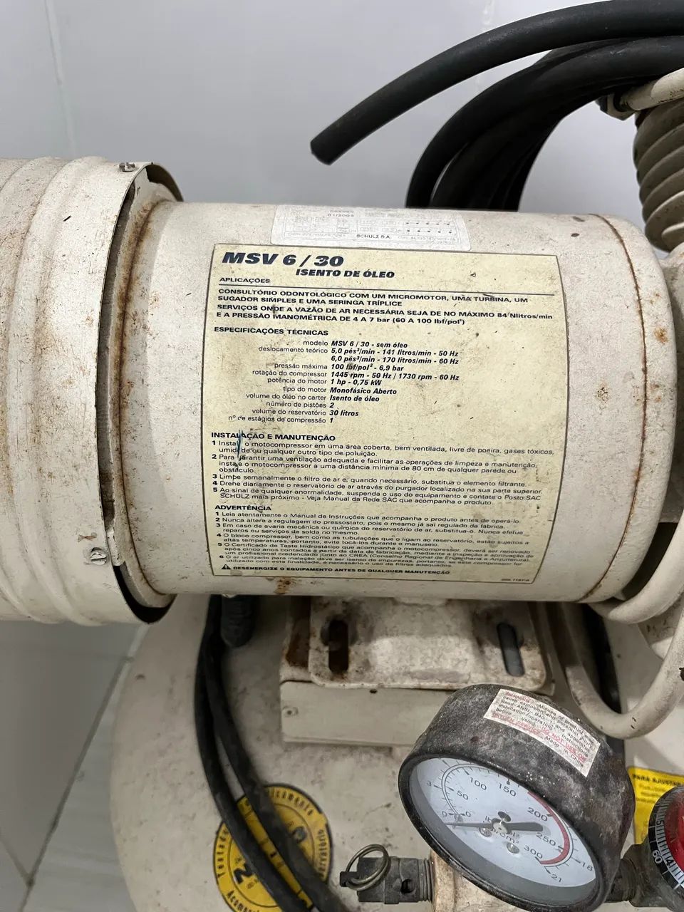 Compressor Odontológico 110V Msv6/30 Schulz - Foto 3