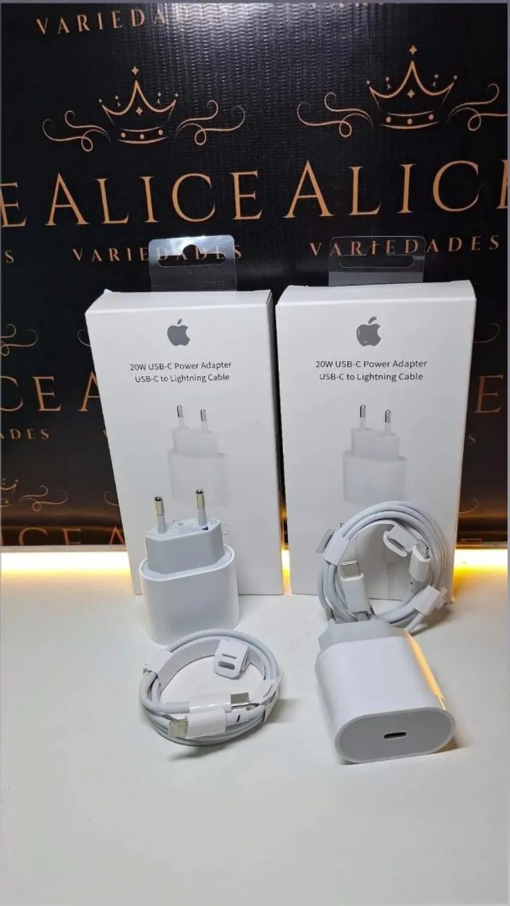 Carregador de iPhone C  lightning 