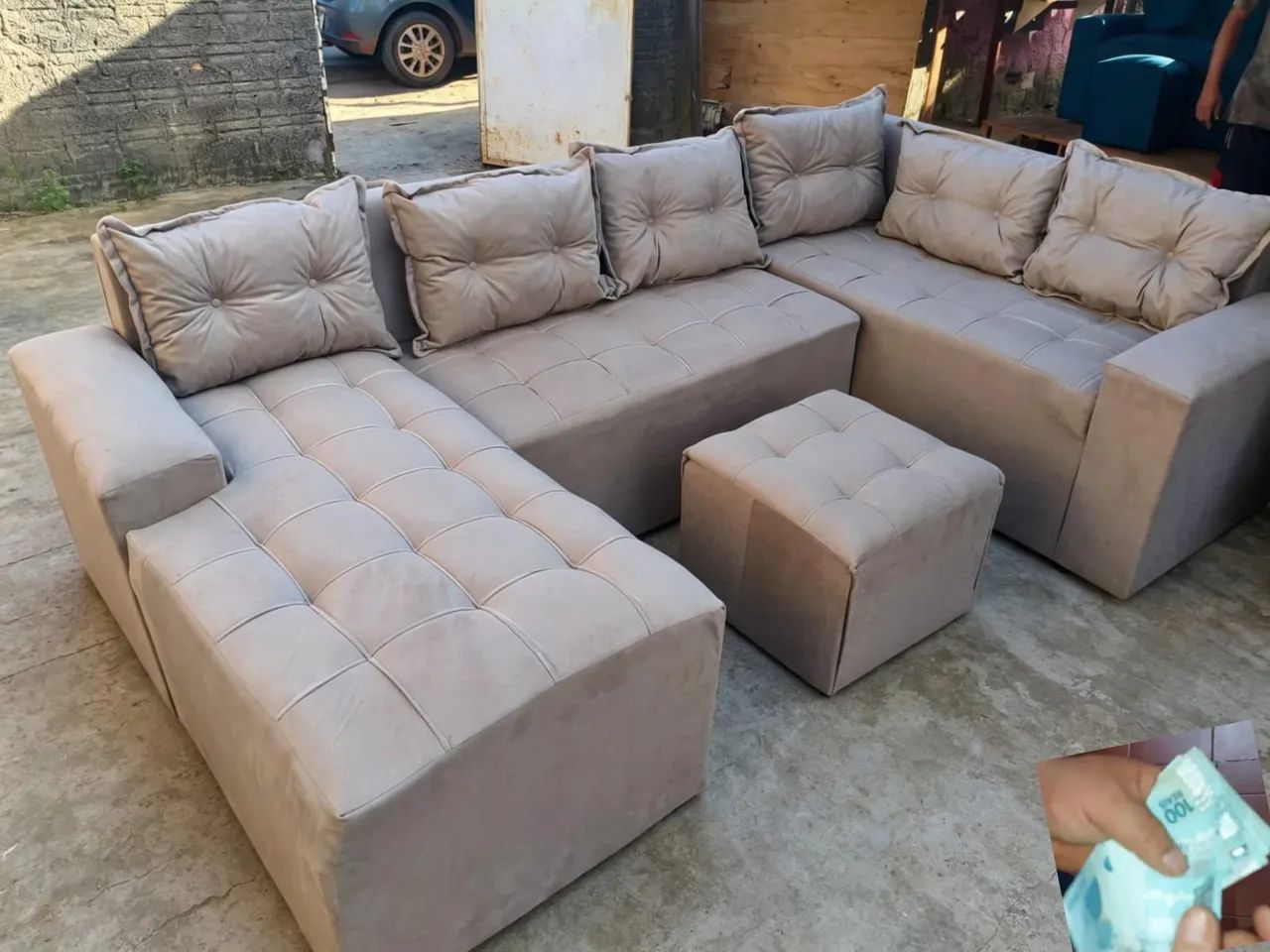 Sofás De tres peça NOVO a pronta entrega 