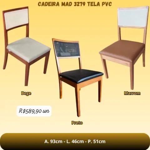 CADEIRA MAD 3279 TELA PVC