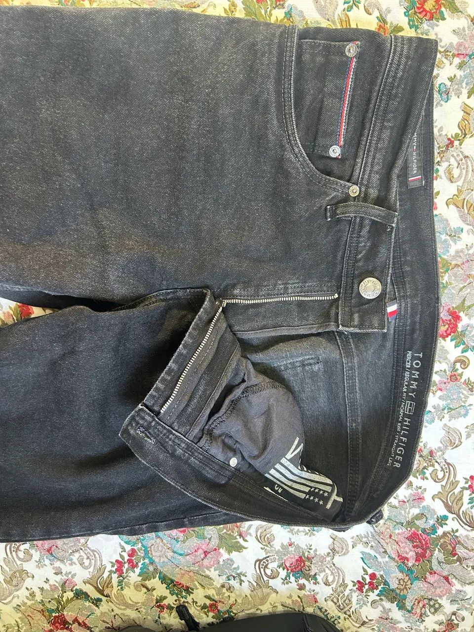 Calça jeans cor preta Tommy Hilfiger  - Foto 3