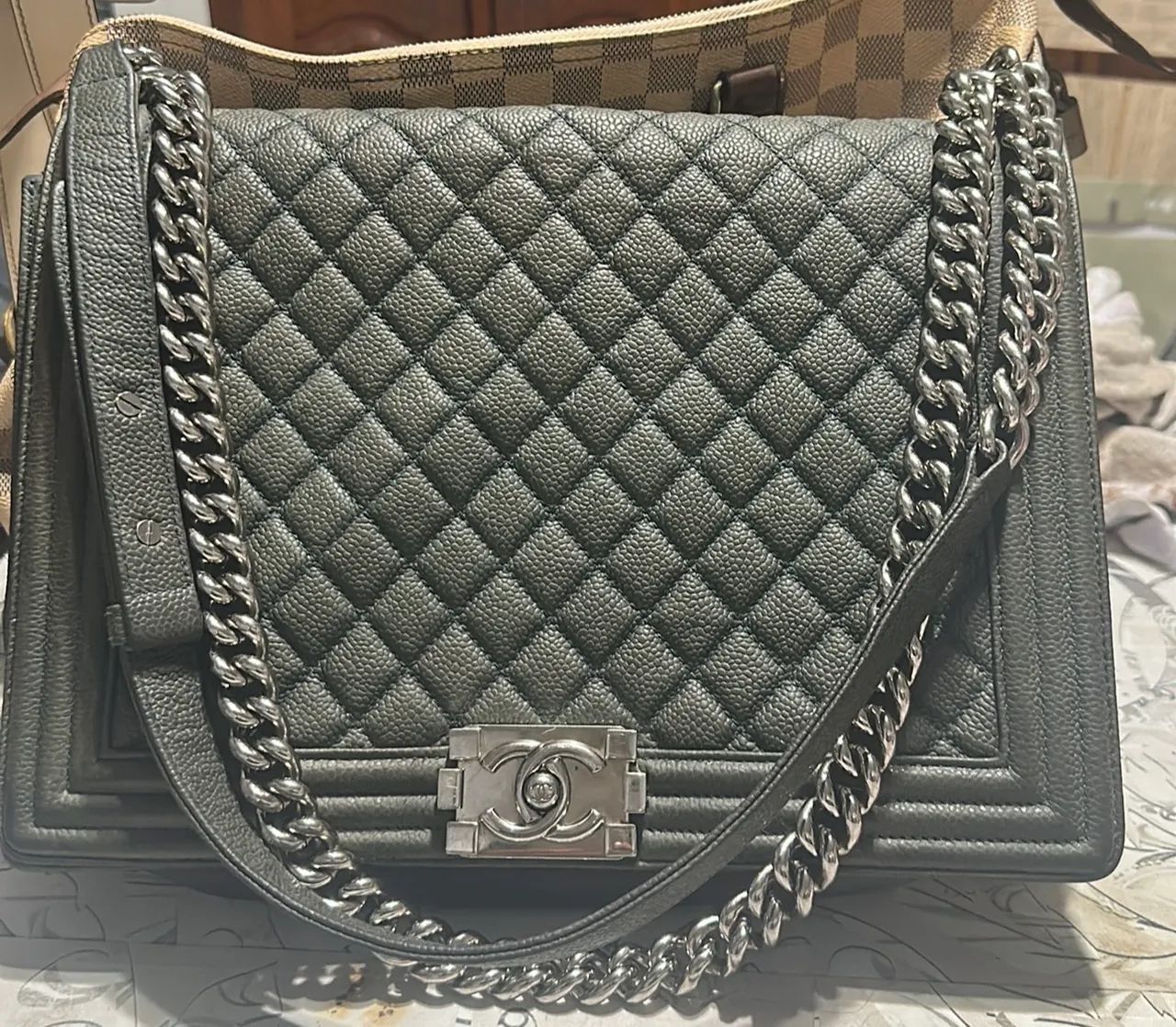 Bolsa Chanel original le boy jumbo  - Foto 2