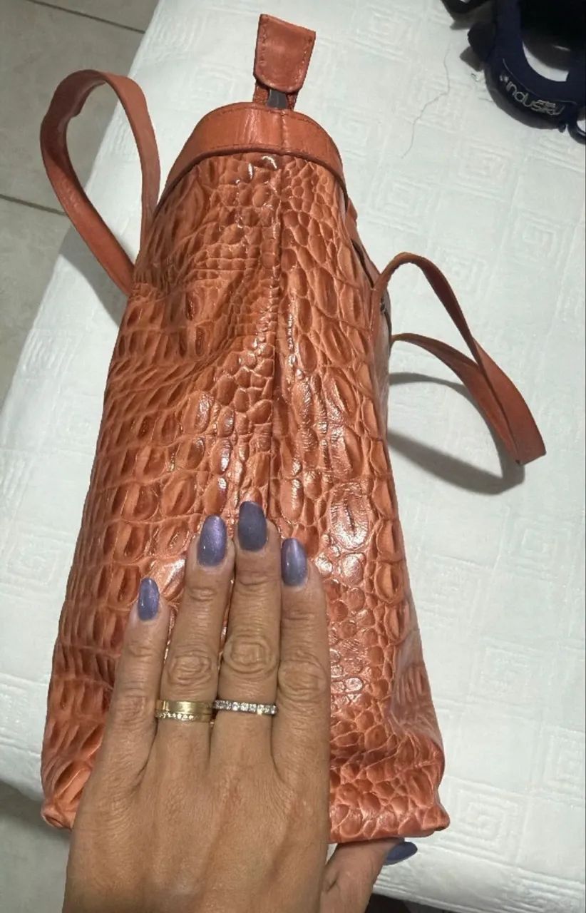 Bolsa em couro legítimo - Foto 4