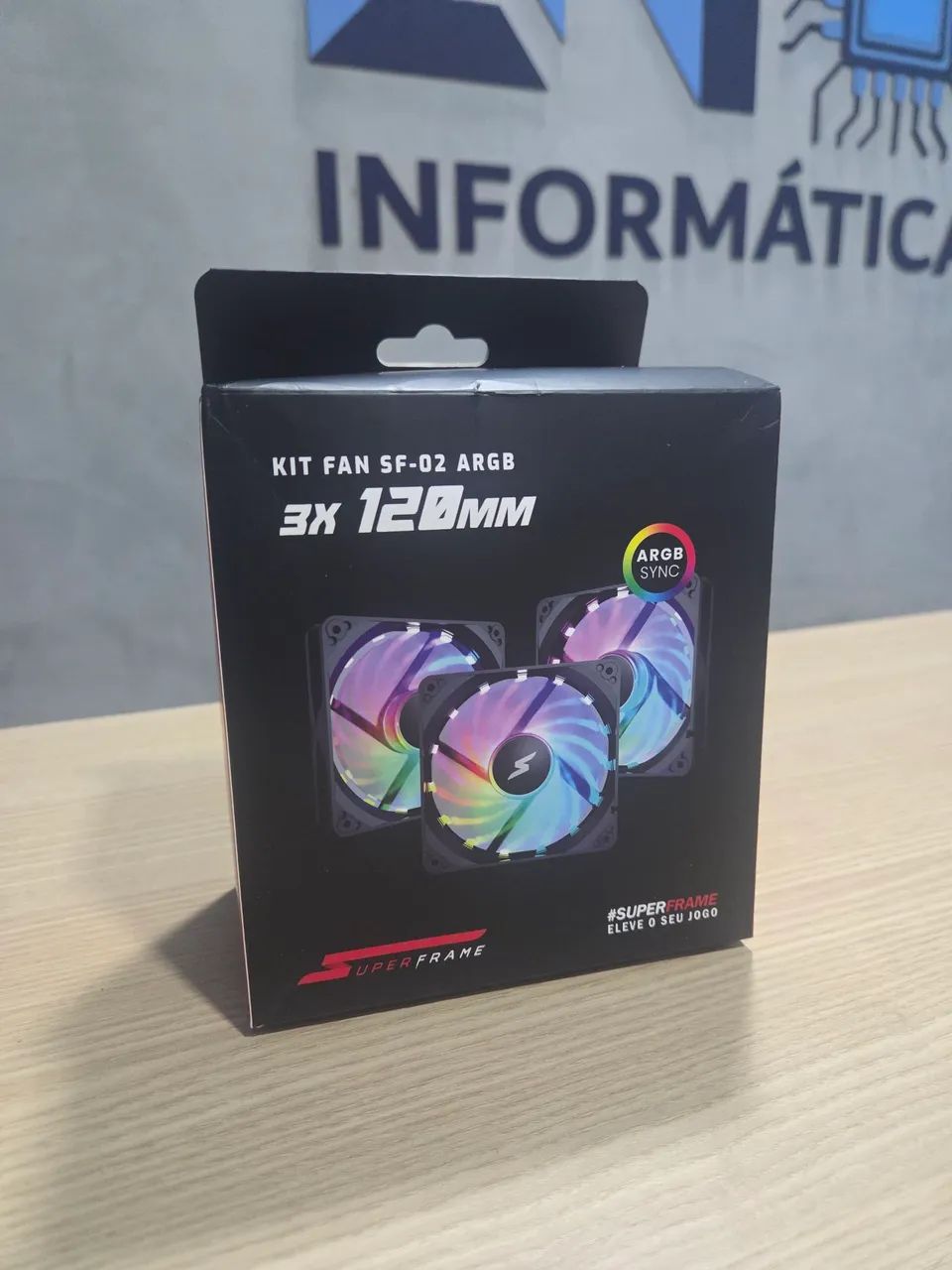 Kit fans rgb + controladora