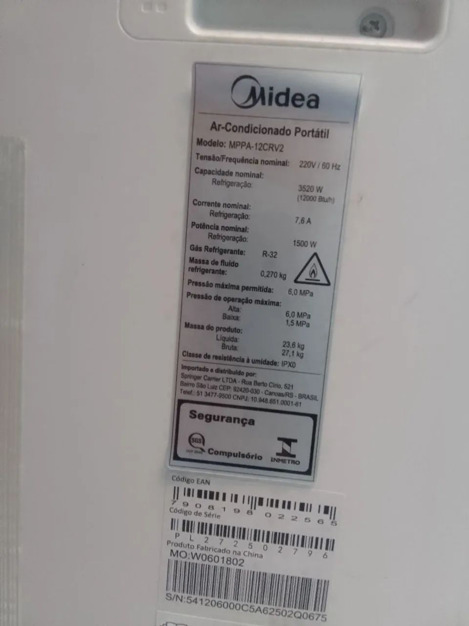 Ar condicionado portátil  12000BTU - Foto 4