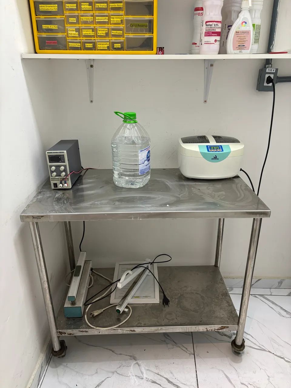 Mesa hospitalar inox 