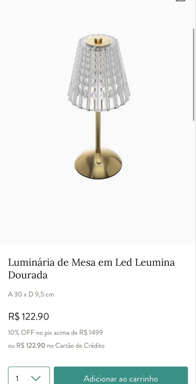 Luminária sem fio dimerizavel   - Foto 3