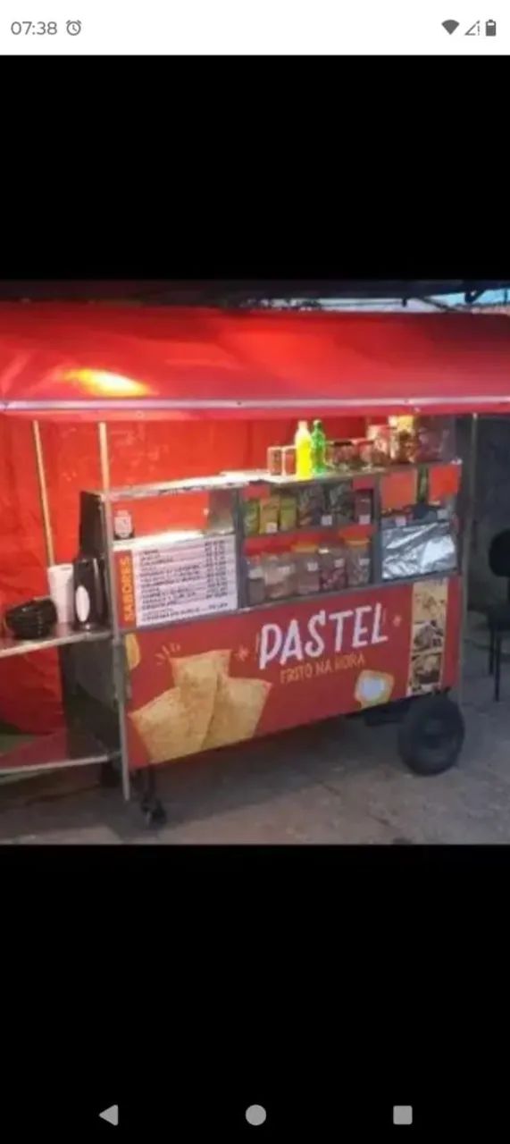 Carrinho de pastel 2 em 1
