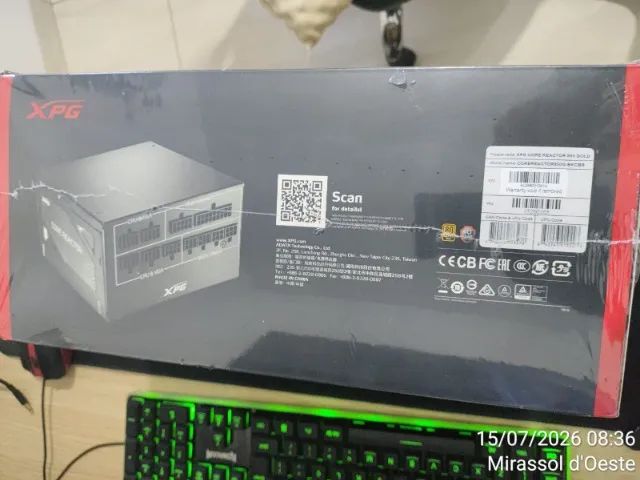 FONTE XPG 850 GOLD - NOVA LACRADA - Foto 3