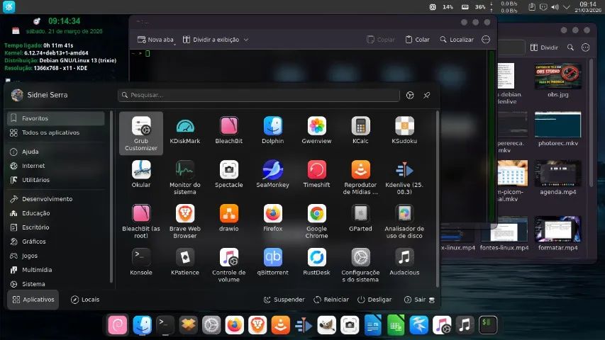Linux Debian Trixie completo otimizado para PCs Intel - ISO de instalação - Foto 4
