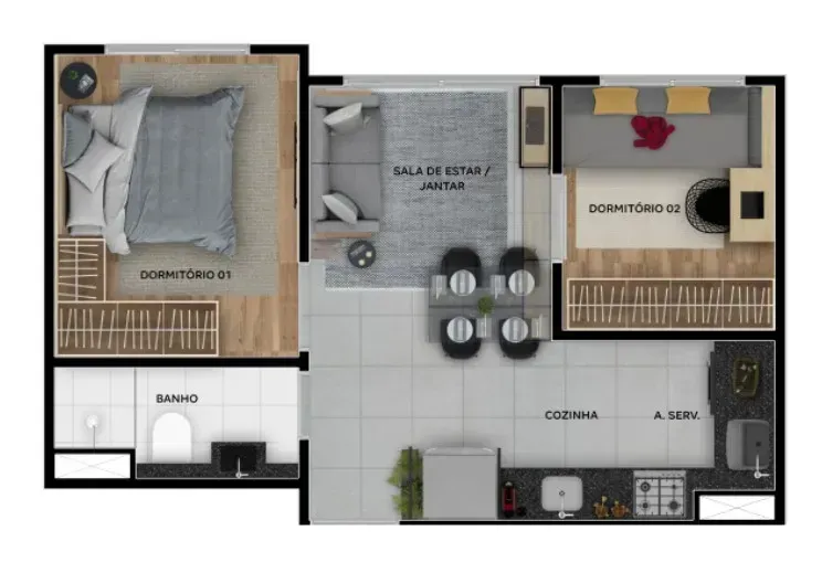 PLANTA 31m²