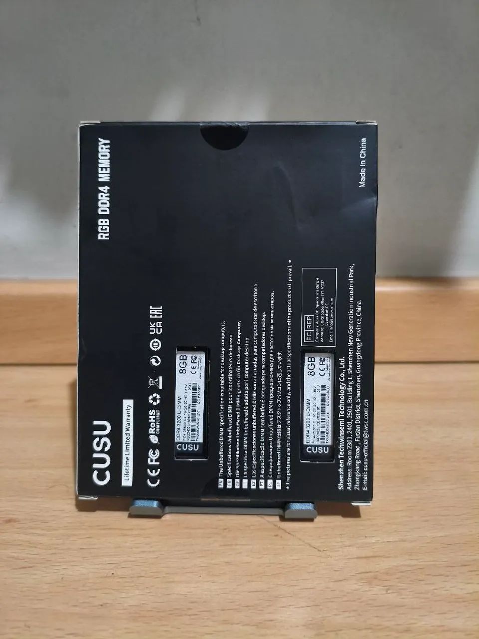 Memoria RAM 16 GB (2x8gb) DDR4 RGB - 3200MHz - CUSU - Foto 3