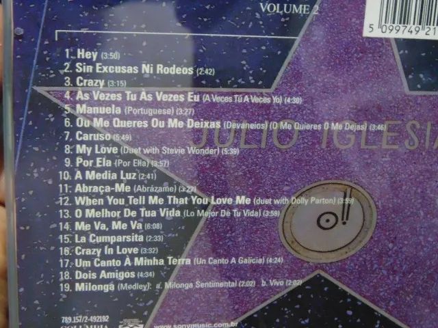 CD Julio Iglesias Grandes Sucessos Vol. 02  - Foto 4