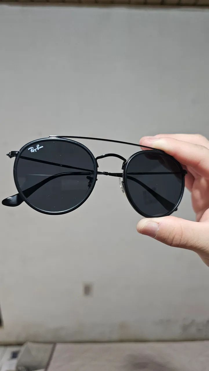 Óculos Ray-Ban Round Double Bridge Original - Usado 1 Vez
