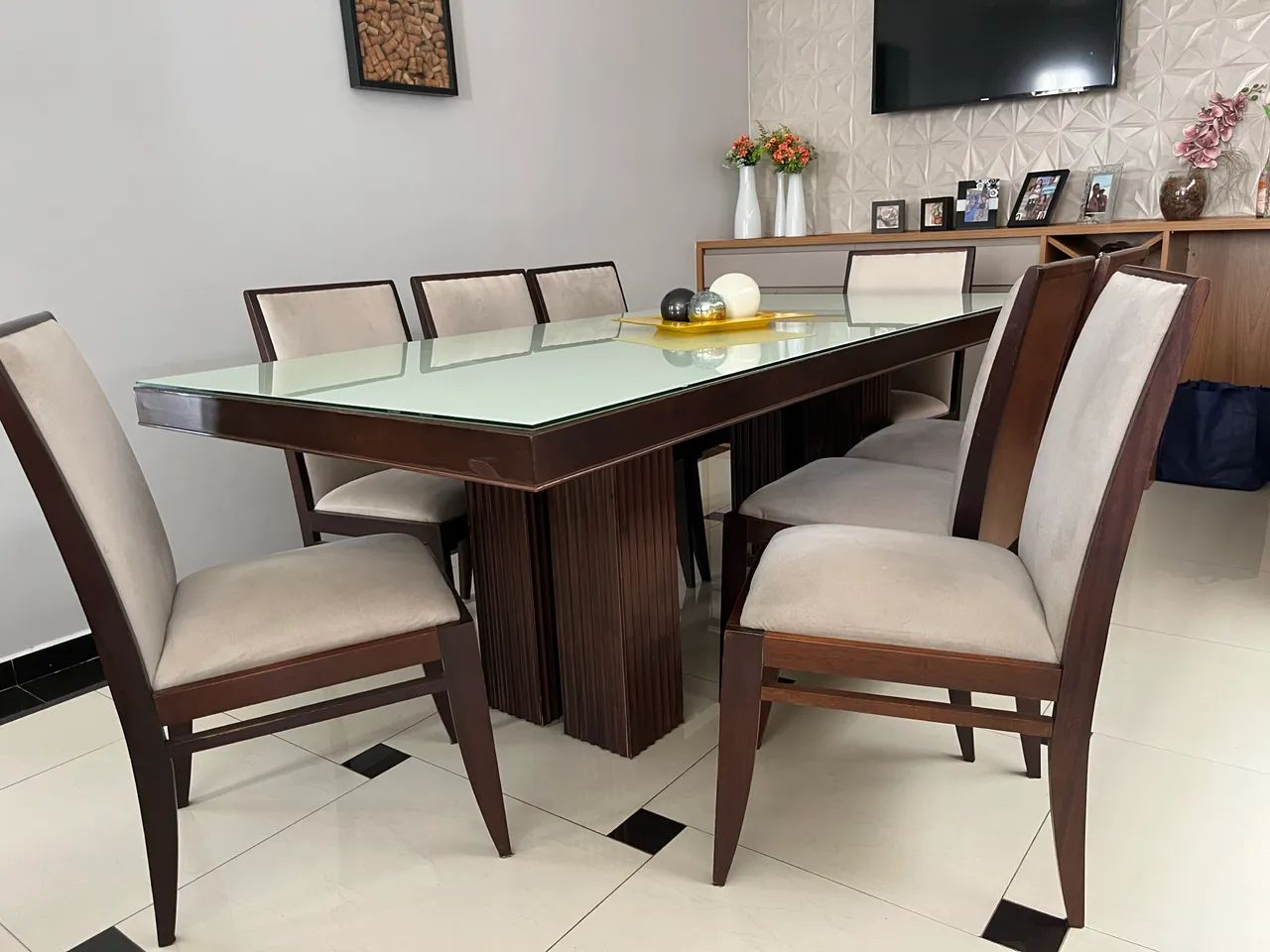 Mesa de jantar com 8 cadeiras  - Foto 4