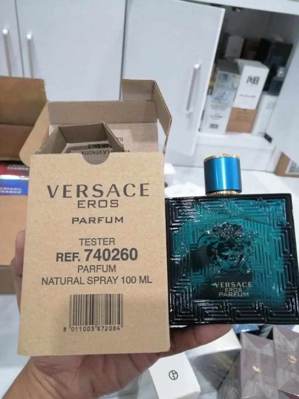 Perfume Versace Eros Parfum 100ml - Novo e Original! - Foto 4
