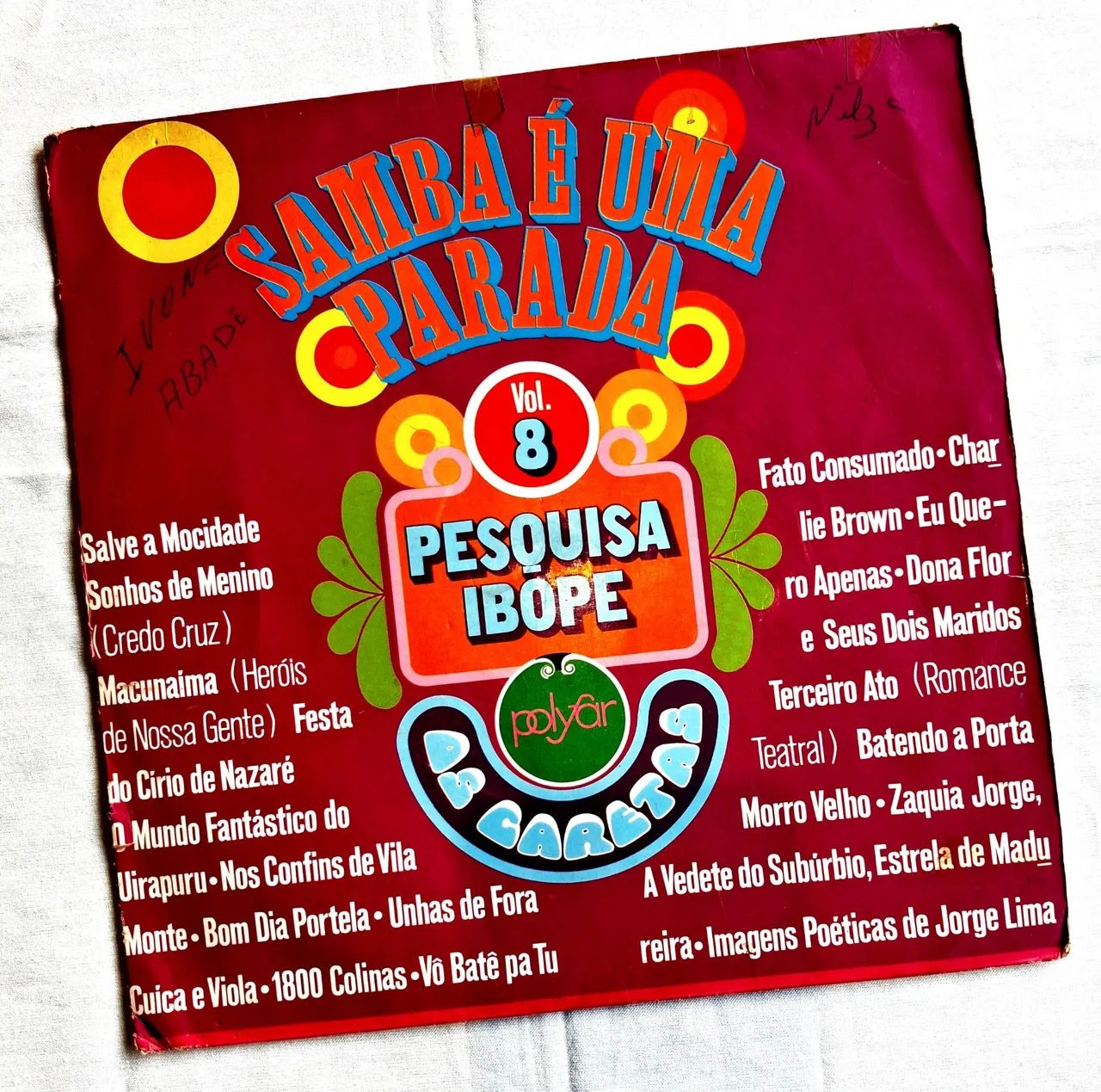 Disco de Vinil LP SAMBA É UMA PARADA! - VOLUME 8 - 1975
