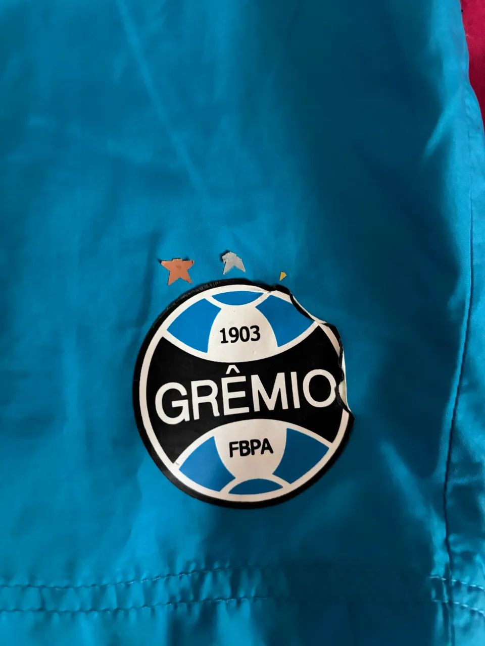 Calção Oficial do Grêmio na Cor Azul-Celeste - Foto 4