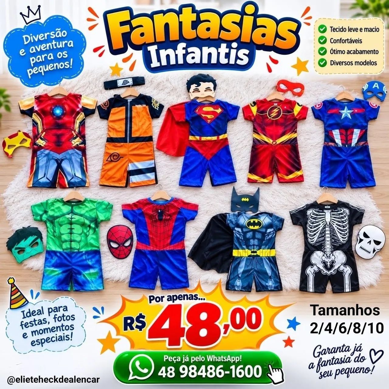 Fantasias infantis meninos 