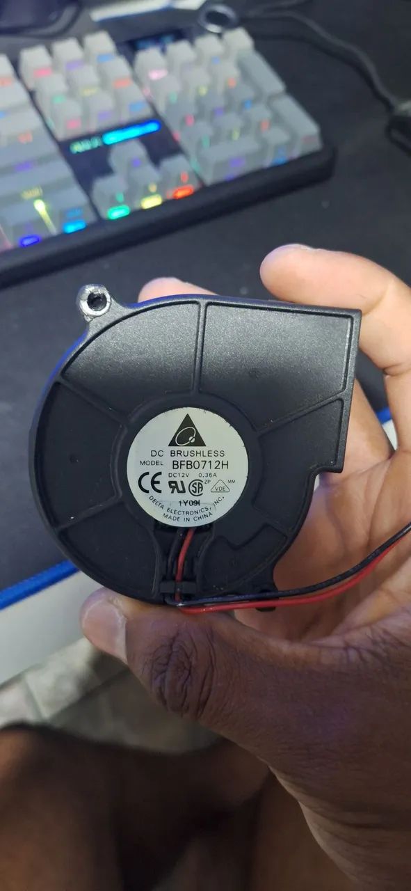 Cooler Blower Delta BFB0712H - 12V Brushless - Foto 2
