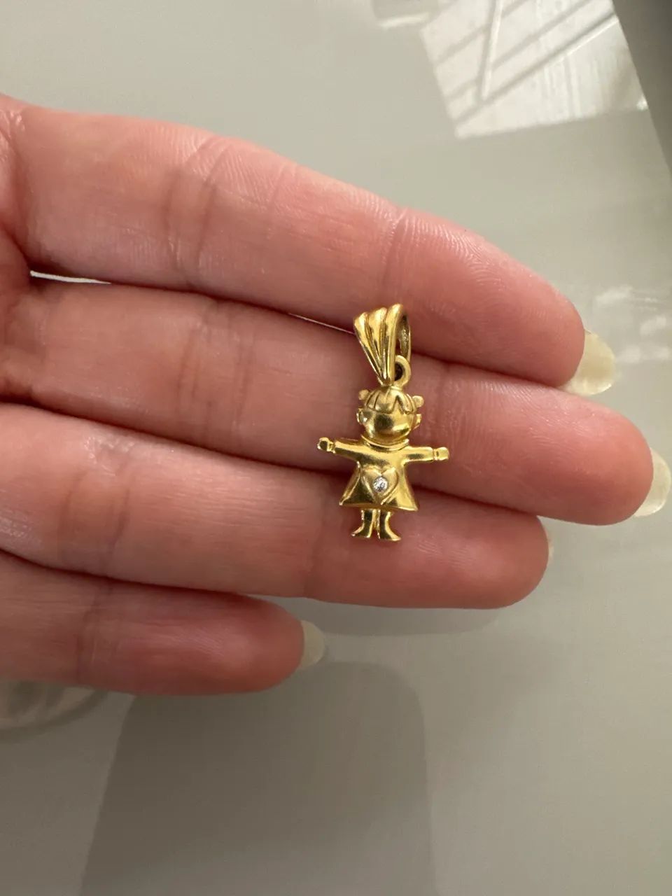 Peças de ouro 18k 7g brilhantes  - Foto 2