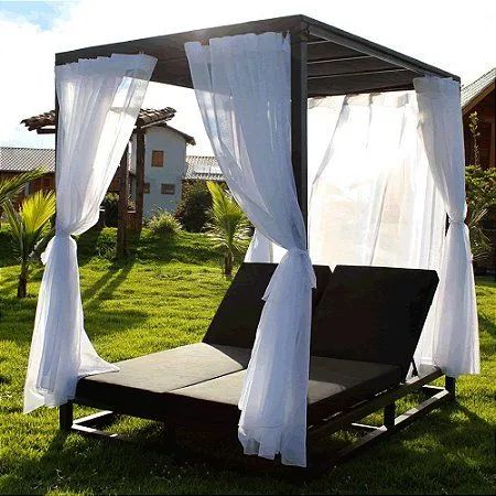 Cama em fibras sinteticas com encosto móvel em ferro 