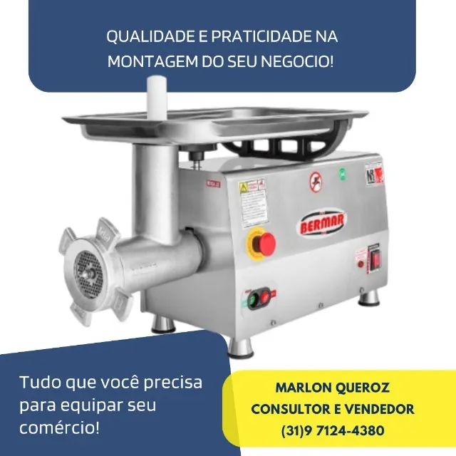 Moedor de Carnes Boca 22 Bermar Bivolt