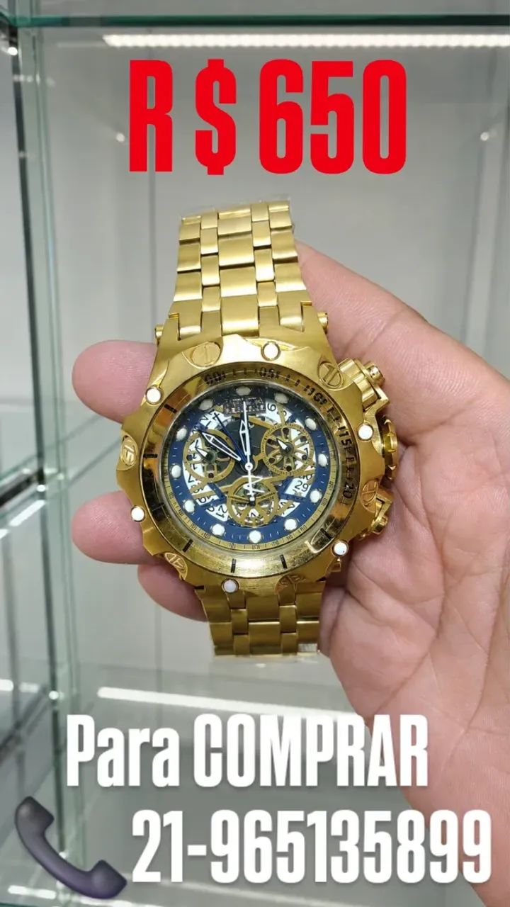 Relógio INVICTA VENOM HIBRID MODELO SKELETON MULTIFUNCIONAL 
